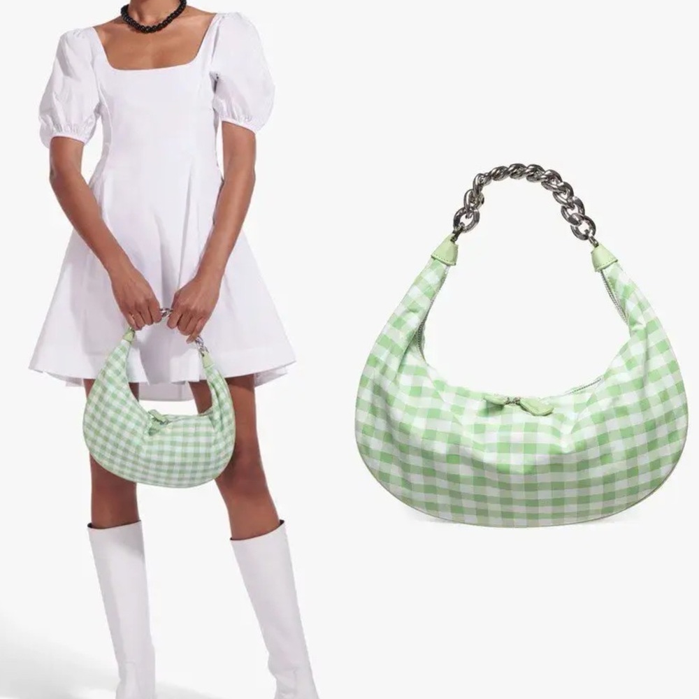 STAUD Sasha Chain Bag in Agave